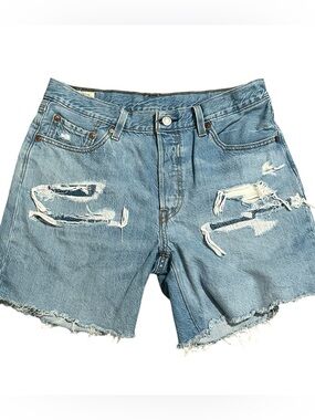 VINTAGE LEVI'S 501 PREMIUM  HIGH RISE BUTTON FLY WOMEN'S SHORTS SIZE 29